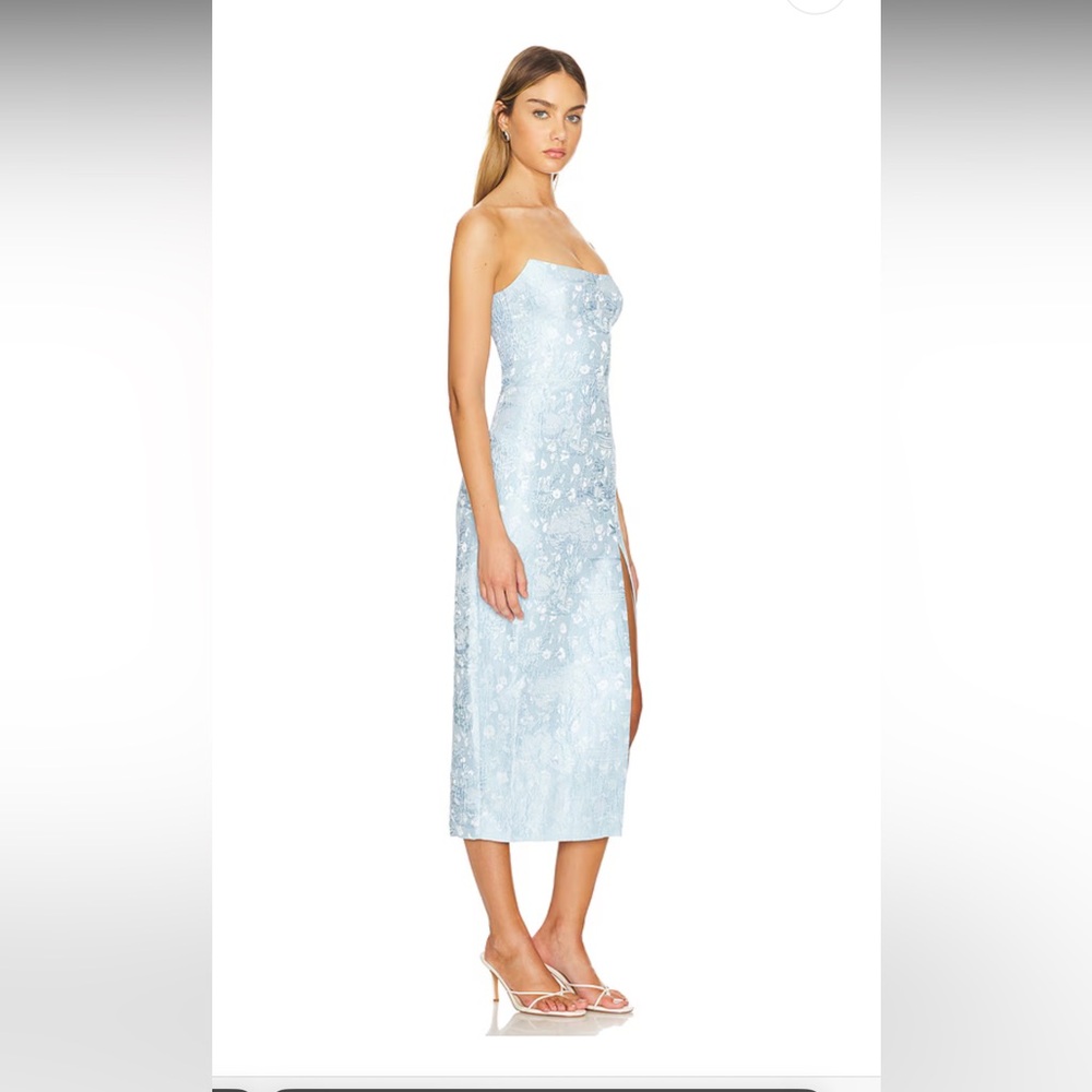 Amanda Uprichard Light Blue Ivy Dress - Purchased Never Worn from Revolve